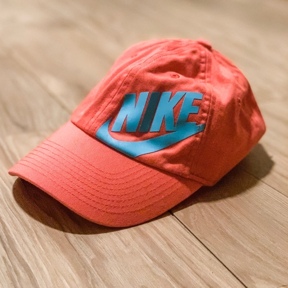 coral nike hat